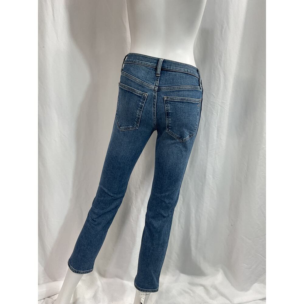 Madewell 'Petite' Blue Stovepipe Denim Jeans Size P 24 - Picture 2 of 4